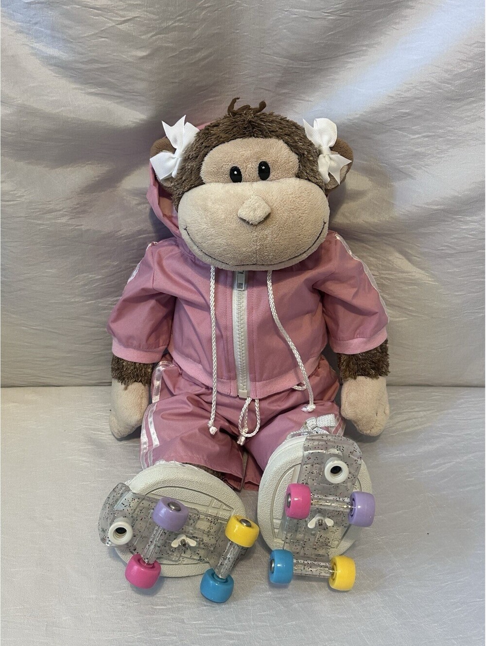 Build-A-Bear Magnificent Monkey Plush Brown Cream Belly Collectible W/NAWOutfit